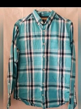 Prince & Fox Teal Plaid Button-Down Shirt